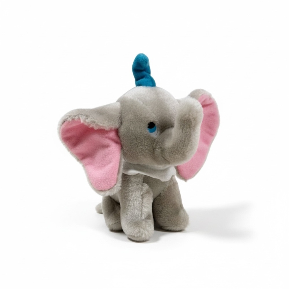 Vintage Dumbo Movie Plush Toy 8" Walt Disney Productions Elephant Stuffed Animal